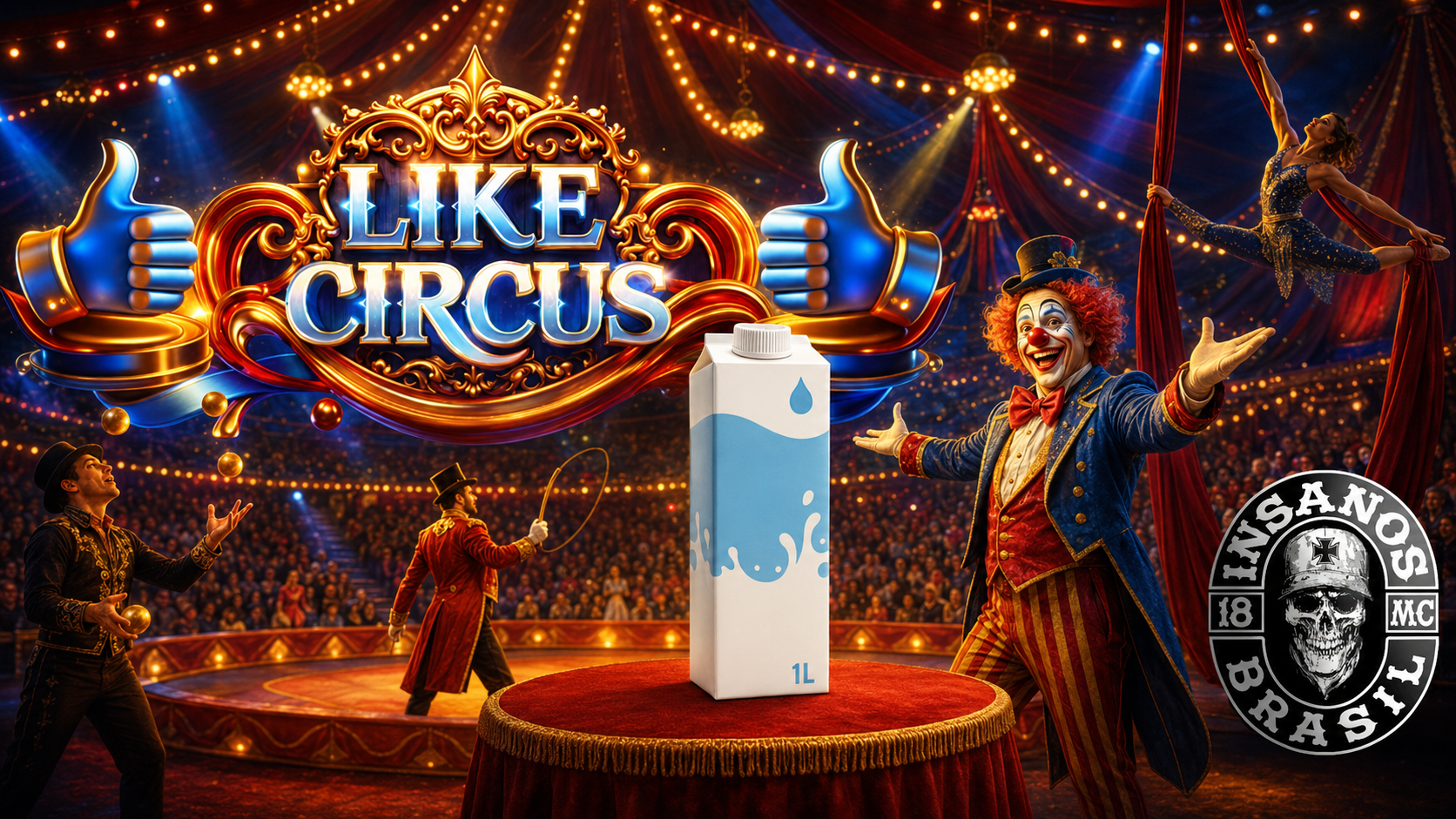 Espetáculo beneficente do Like Circus arrecada leite para famílias atendidas pelo Fundo Social de Jundiaí nesta terça-feira